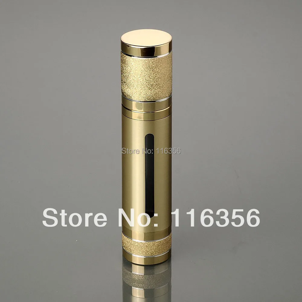 Золотая безвоздушная пластиковая бутылка для лосьона 50 мл с безвоздушным