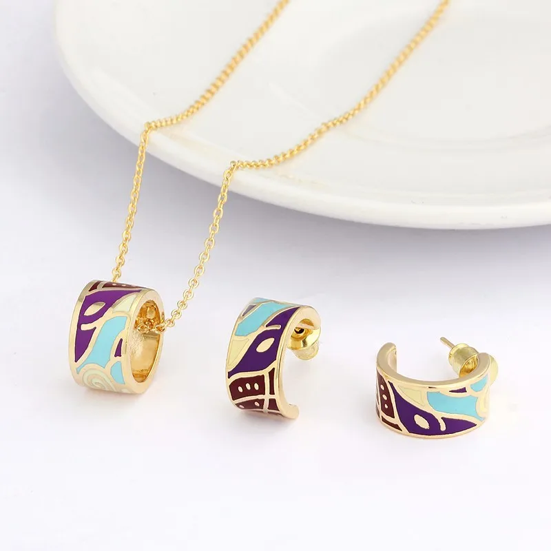 Ожерелье/серьги R&ampX Fashion Joias сердце брачные украшения Ouro Jewelry Sets Dubai Sieraden Fine Girls Engagement Gift Costume on.