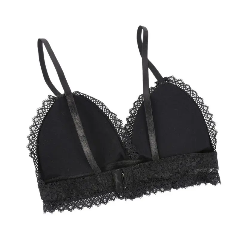 Ladies Women Sexy Lace Underwear 3/4 Cup Padded Sheer Bra Large Free Size Women's Lingerie Black White | Женская одежда