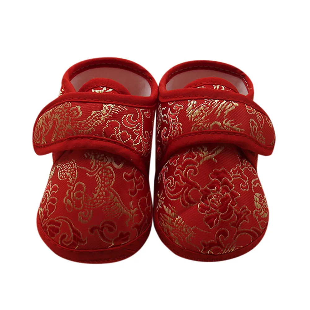 SAGACE/Обувь для новорожденных девочек с цветочным принтом милая мягкая обувь