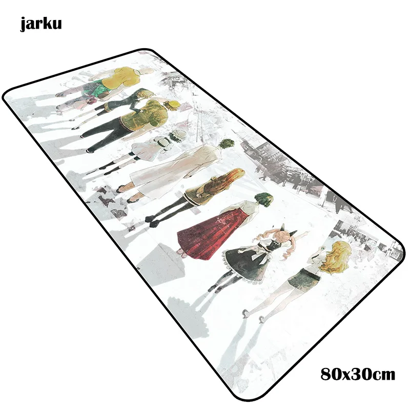 size 800x300x3mm Steins Gate коврики 800x300x3 мм инди-поп игровой коврик для мыши и клавиатура Коврик для мыши с изображением властная ноутбук аксессуары для геймеров padmouse коврик - Цвет: size 800x300x3mm