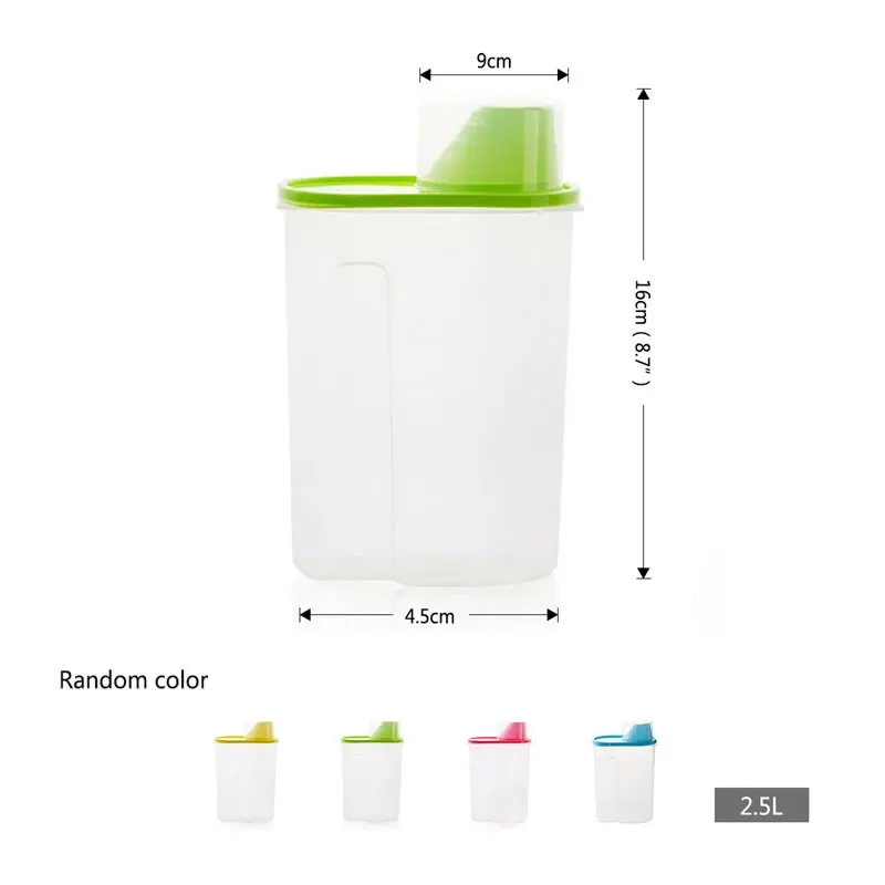 Queentime 2.5L банки для специй контейнеры для хранения пищевых продуктов пластиковые герметичные высокой емкости банки для печенья инструменты для трав и специй кухонные аксессуары