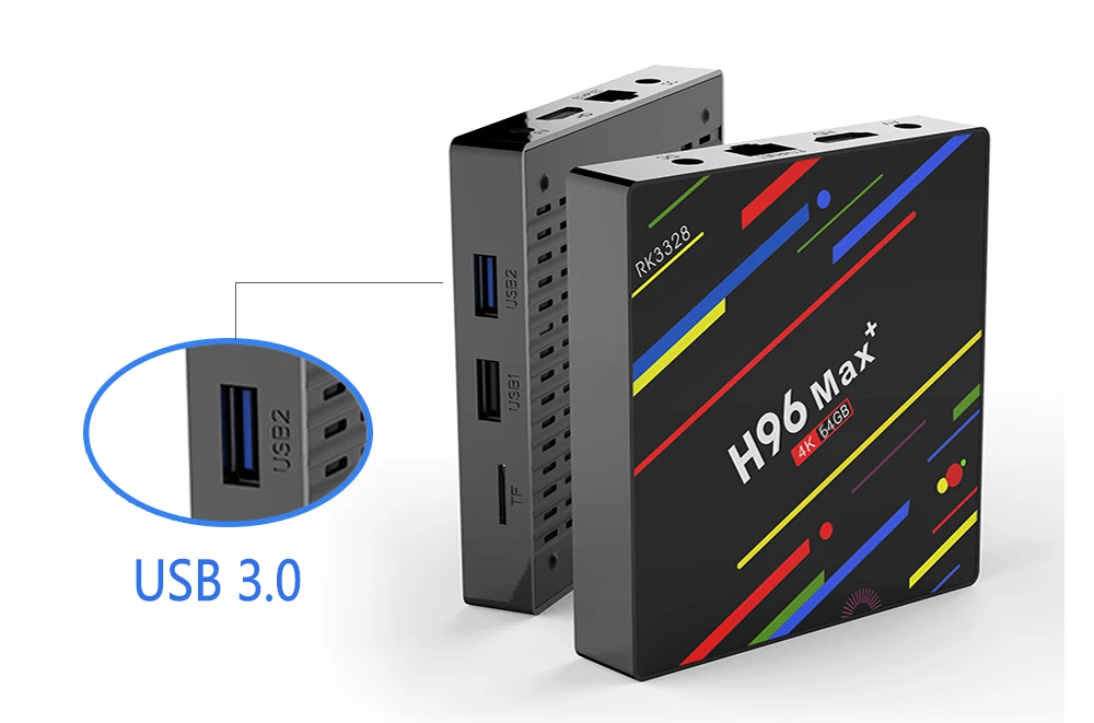 H96 Max Plus tv Box 2,4G/5G Wifi Android 9,0 RK3328 четырехъядерный BT 4,0 Google Play Smart tv USB3.0 H.265 4K Youtube Netflix