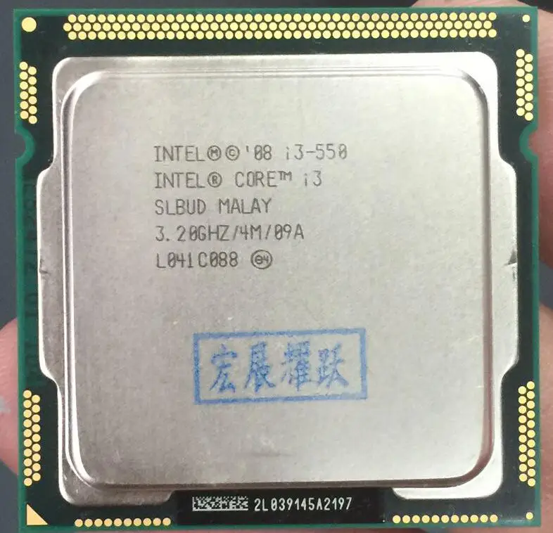 Двухъядерный процессор Intel Core i3 550 I3 (4 Мб кэш памяти 3 20 ГГц) LGA1156 настольный 100%