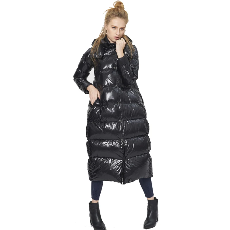 La maxpa 2017 Зимние новые модные брендовые женские утепленные пуховик женский тонкий