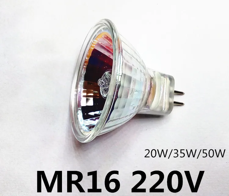10 шт./лот галогенные фары MR16 220 В 20 Вт 35 Вт 50 Вт Spotlight 220 В MR16 35 Вт галогенные лампа Кубок Форма MR16 220 В 50 Вт spotlight