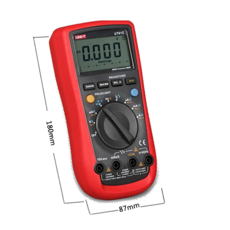 Цифровые мультиметры UNI T UT61E UT61C UT61D мультитестер переменный и постоянный ток