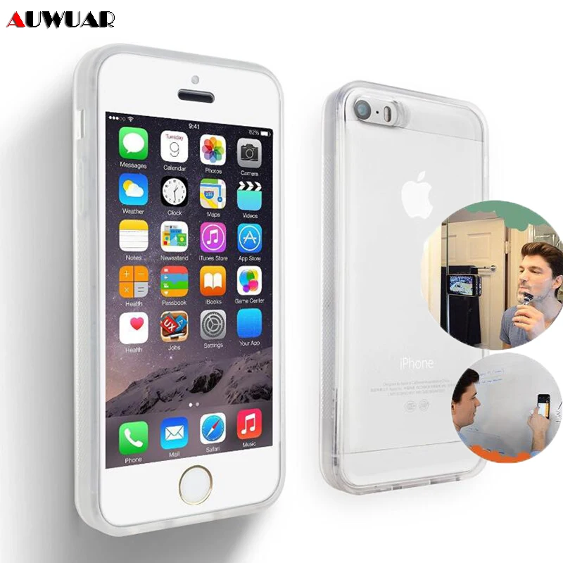 Прозрачный чехол для iPhone 5 5S SE телефона с защитой от гравитации 6 7 8 Plus X XR XS MAX