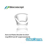 straumann compatible burn out plastic shoulder for short and long rn15 degree and 20 degree angled abutments 090080