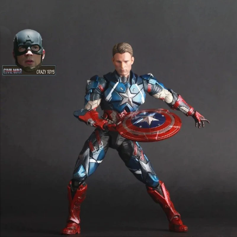 27 см Ограниченная серия Marvel Мстители 4 Endgame супергерой Капитан Америка ПВХ фигурка Коллекционная модель куклы игрушки