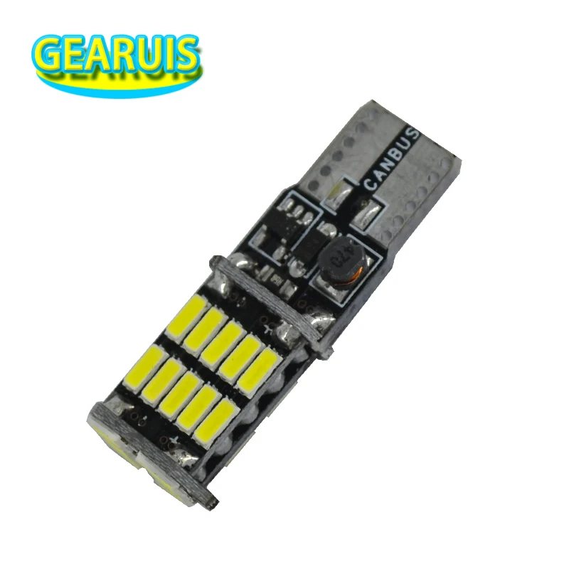 100 шт. автомобильные Неполярные светодиодные лампы T10 Canbus 26 SMD 4014 2 5 Вт 194 а 168 Вт|lamp