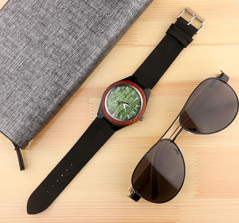 2020 уникальные деревянные наручные часы модные популярный кожаный ремешок