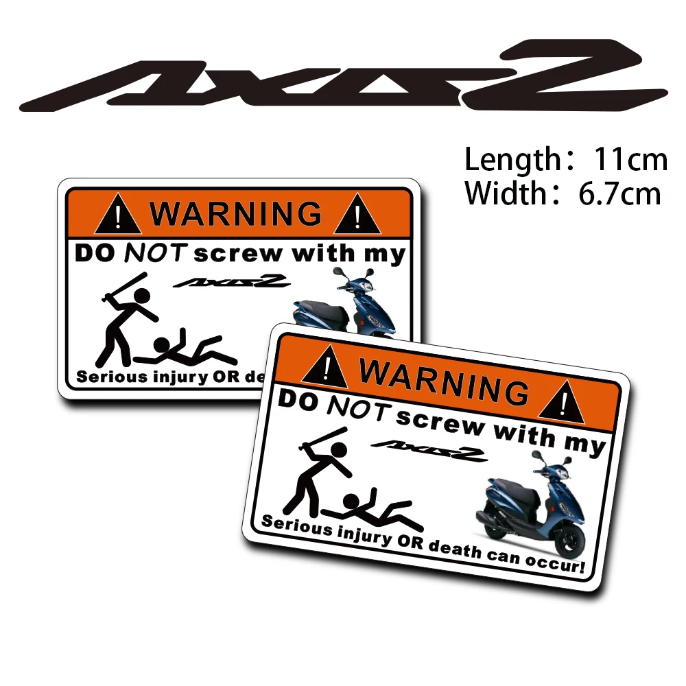 

KODASKIN 2 Pieces Do Not Screw Warning Sticker Decal for Yamaha LTS 125 Axis Z