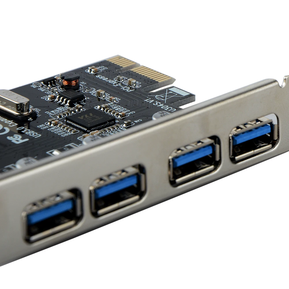 Карта расширения PCI Express с 4 портами Usb 3 0 5 Гбит/с|Компьютерные кабели и разъемы| |