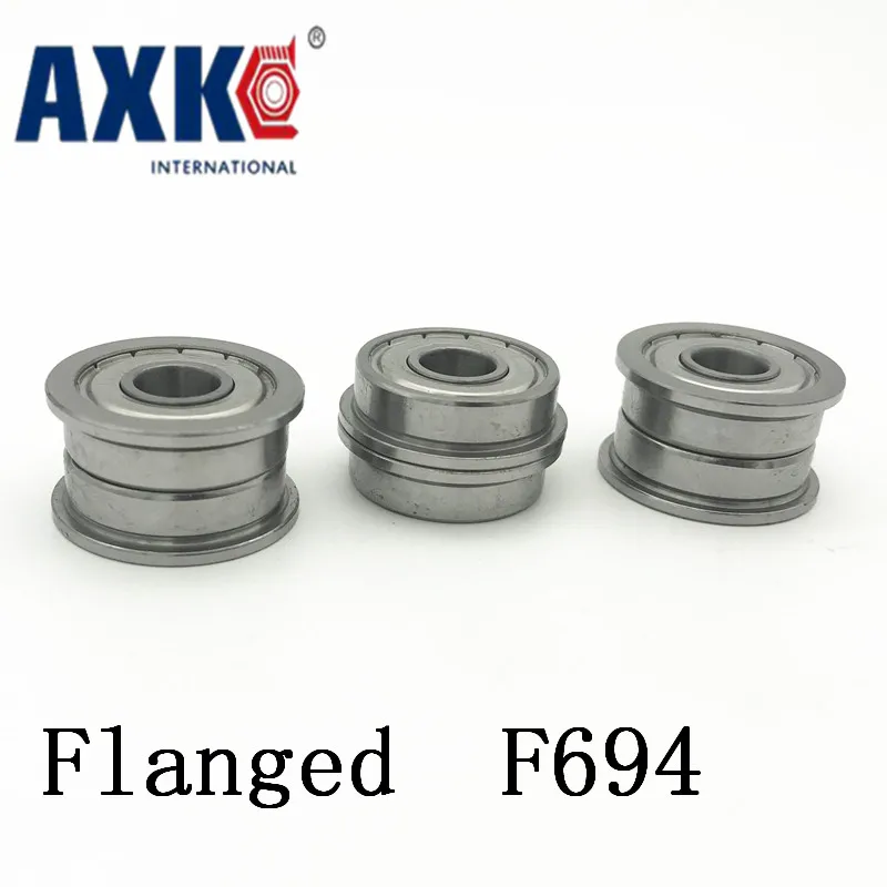 Фланцевый подшипник Axk F694zz фланцевый 4x11x4 мм F694 Z Abec 1 F619/4zz|bearing 4x11x4|bearing bearingbearing 10 |