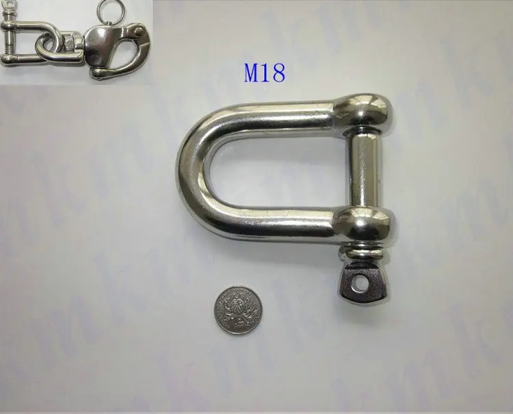 

Wholesale High Tensile Marine Rigging Hardware Stainless Steel 316 Grade D and Dee Type M18 Screw Pin Anchor Shackle