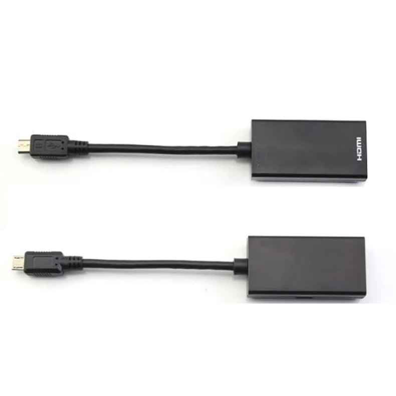 Горячая продажа микро USB MHL к HDMI порту папа 2 Женский 1 в Out сплиттер кабель адаптер