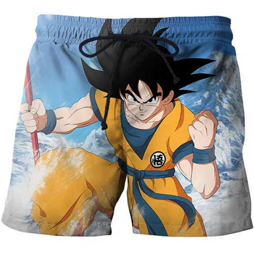 Beagita Супер saiyan пляжные шорты Плавки Последняя мода мужские шорты dragon ball Z дышащие Бермуды мужские шорты - Цвет: AFSTK1317