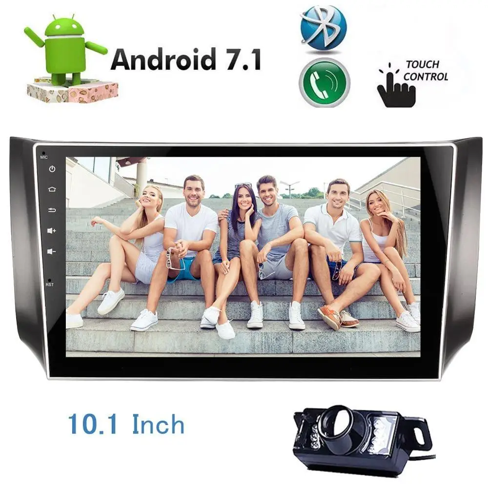 Сзади Камера + eincar Android 7.1 nougat стерео 10.1 ''для Nissan Sylphy 2016 2017 Поддержка GPS