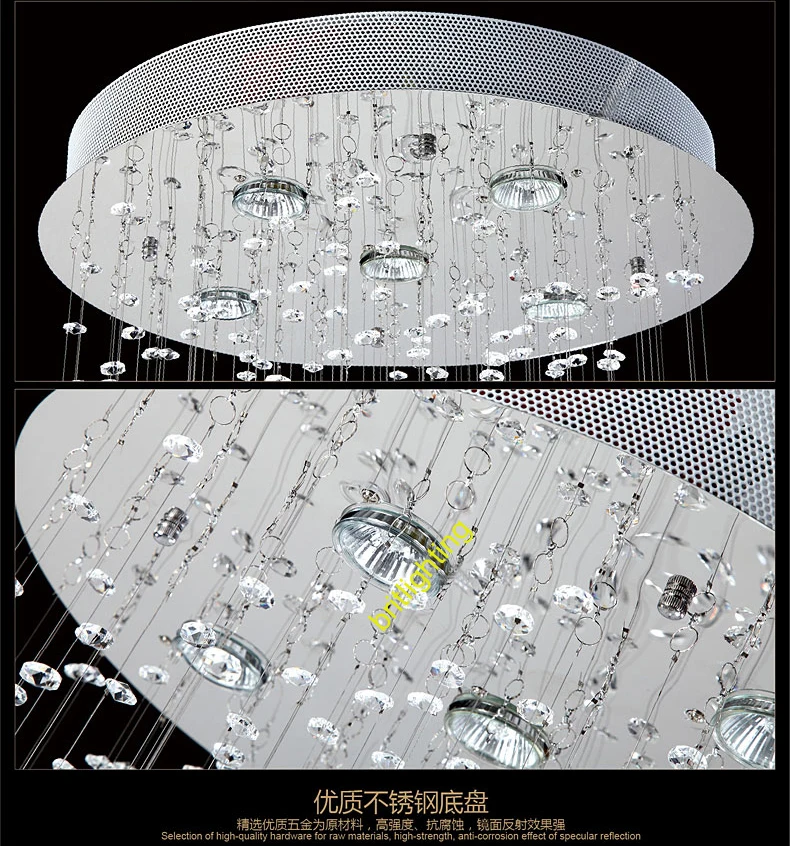 Кристалл люстра капля спираль хрустальные люстры современные из светодиодов