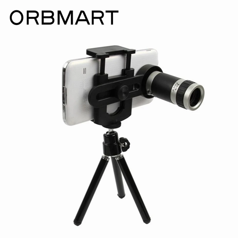 Телескоп с оптическим зумом ORBMART 8X объектив камеры мини-держателем штатива для