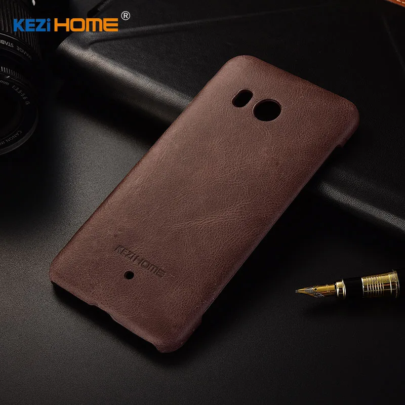 Для htc U11 чехол KEZiHOME матовая натуральная кожа твердая задняя крышка capa для U 11 5