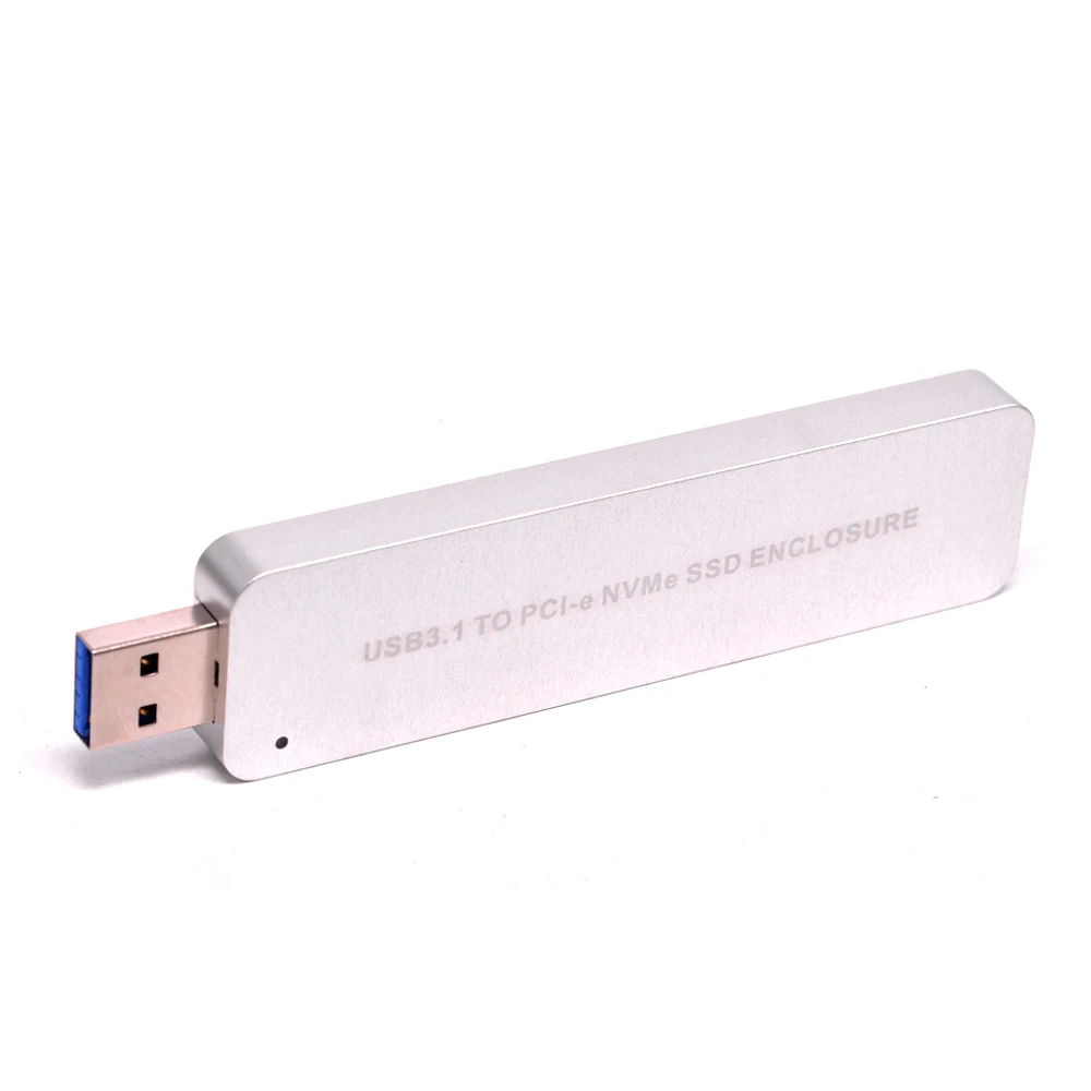 USB3.1 Type-A to PCI-E NGFF Portable Box M key NVME PCI Express M.2 SSD HDD Enclosure for Samsung 960 970 EVO PRO