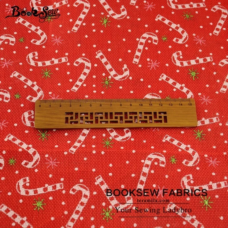 Booksew Linen Fabric 50x150cm Christmas Patterns Sewing Meter Cloth For Tablecloth Bag Cushion Pillow Quilting Home Decoration | Дом и сад