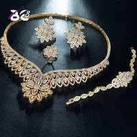 be 8 fashion wedding jewelry accessories nigerian jewelry sets for women flower shape pendant gold color brand jewelry sets s236