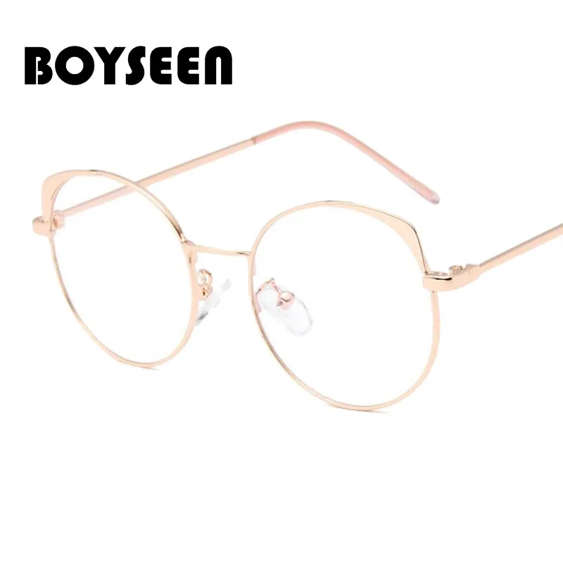 BOYSEEN, новые милые очки с кошачьими ушками, оправа, индивидуальные плоские зеркальные оптические очки с оправой для очков, 1881