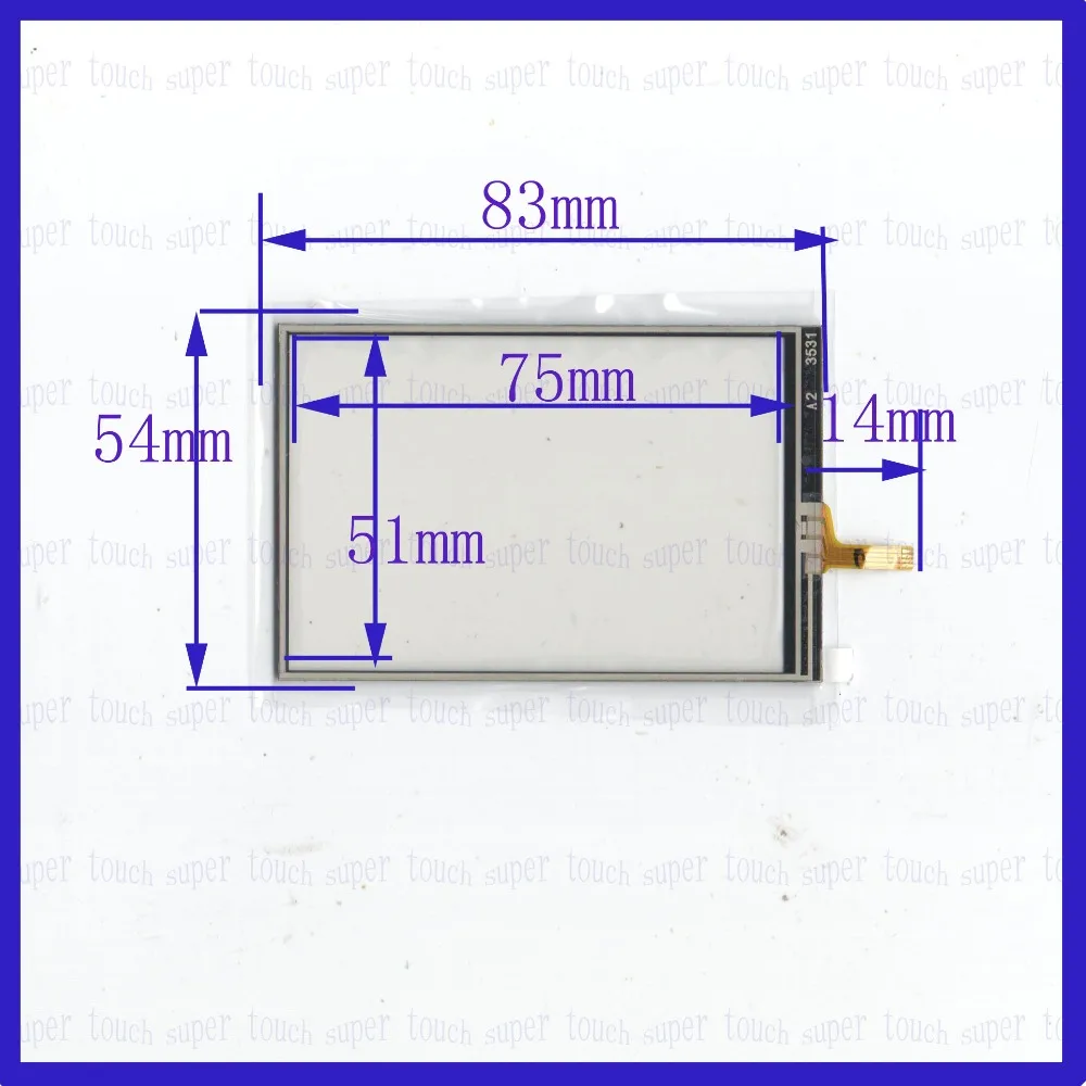 ZhiYuSun 3531 3 5 дюйма 83*54 4 провода сенсорный экран для gps стеклянная Сенсорная панель