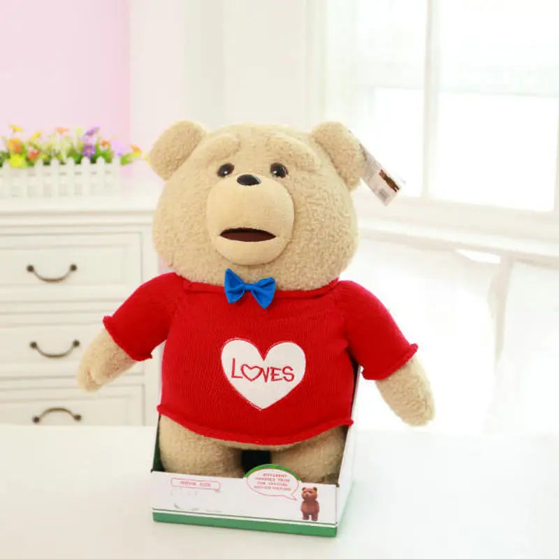40 см плюшевый мишка Ted фильм фигурка плюшевая кукла говорящие игрушки грязные слова ted запись плюшевый мишка повторитель игрушки