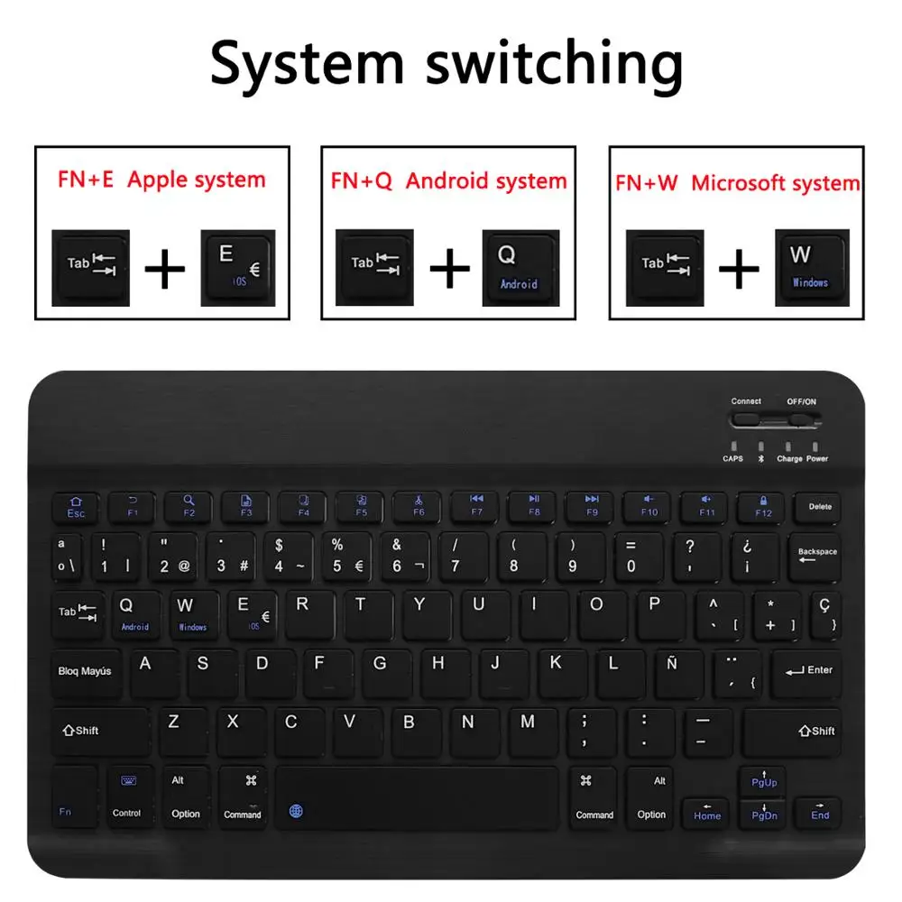 Чехол для клавиатуры с испанской раскладкой Samsung Galaxy Tab A A6 10 1 2016 S ручкой SM P580 P585
