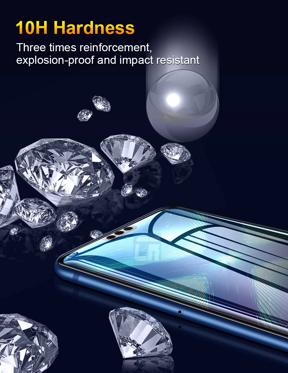 Антишпионское закаленное стекло для huawei Nova 4 4e 3 3i 2i 3e Y9, Защитное стекло для Honor 10 9 8c 8x Max P Smart Plus