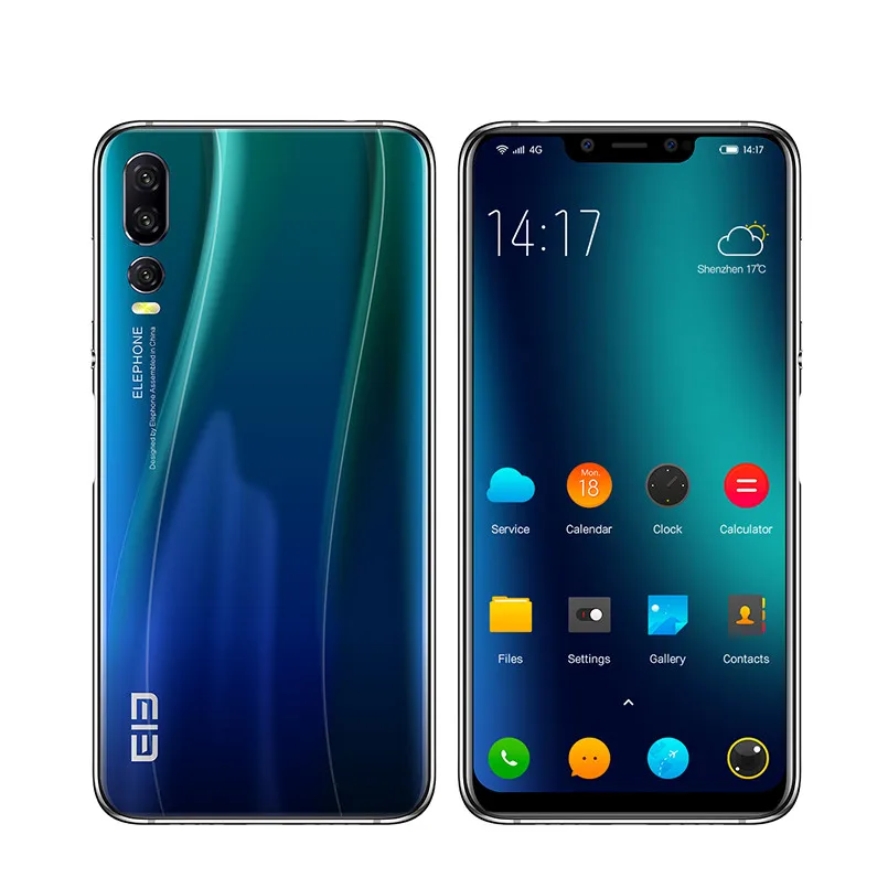 Elephone A5 4G Android смартфон 6 18 дюймов u образный экран мобильный телефон MT6771