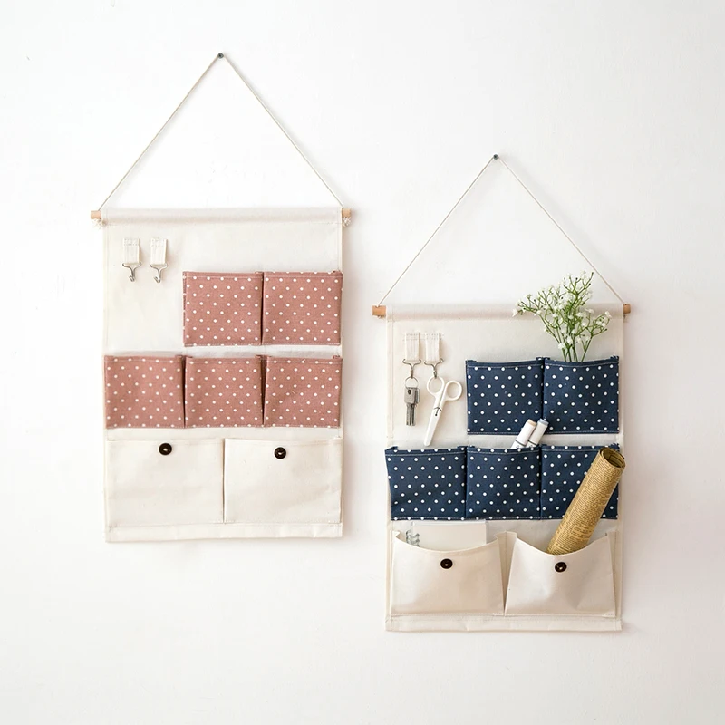 Простая жизнь настенный zakka сумка для хранения за дверью подвесные органайзеры