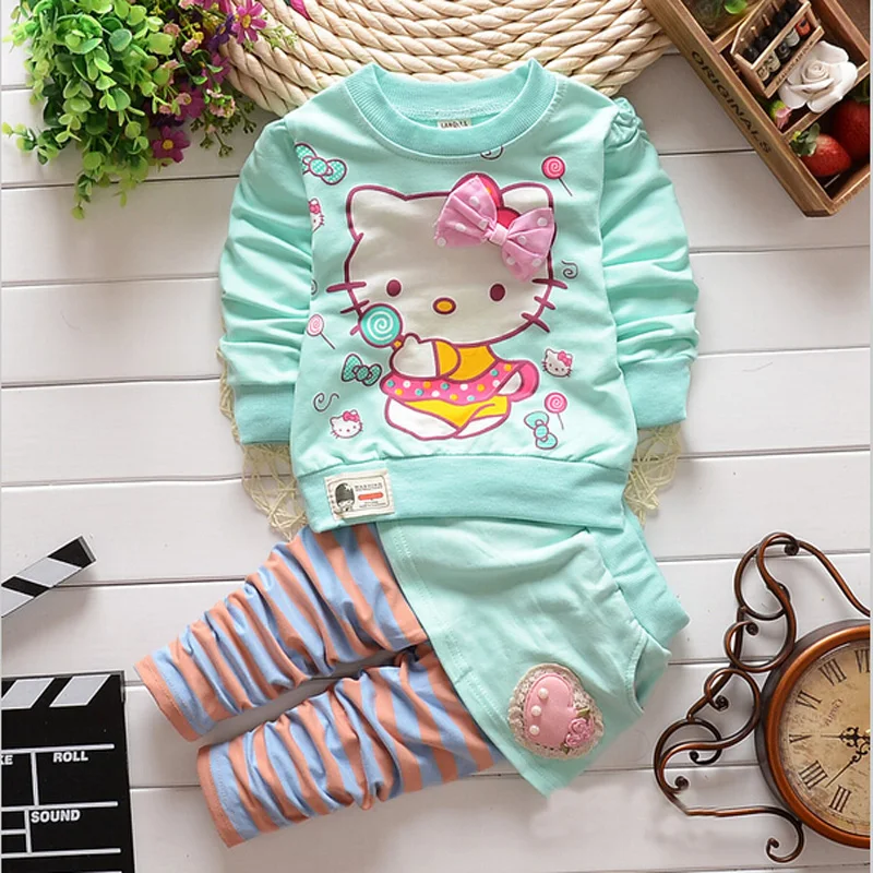 Детские осенние кофты BibiCola Рождественские комплекты одежды для девочек дети