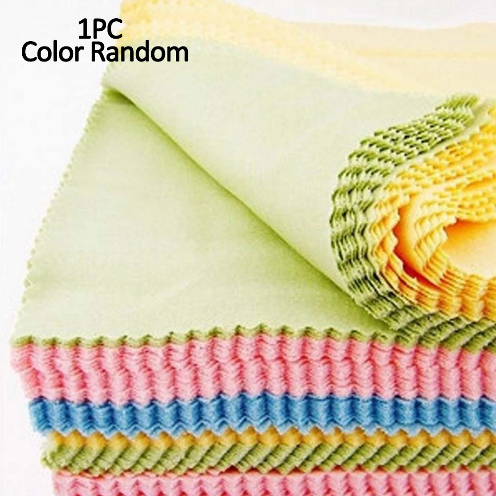 Салфетка из микрофибры для чистки очков ткань очистки 14*17 см 1 шт.|Аксессуары