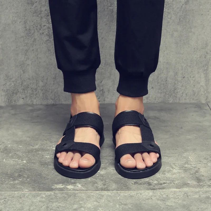 Summer Sandals Men's Beach Shoes Leisure Korean Style Roman Outdoor and Slippers Mens Gladiator | Обувь