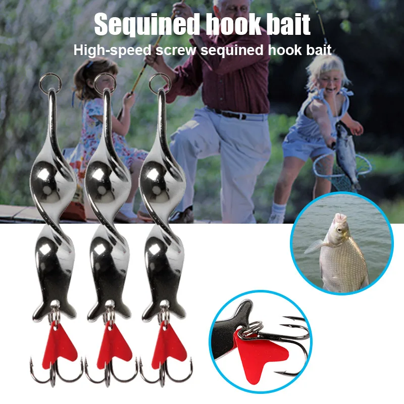 Новинка 10 шт. рыболовная приманка крючок поворотная ложка рукоятка аксессуар для