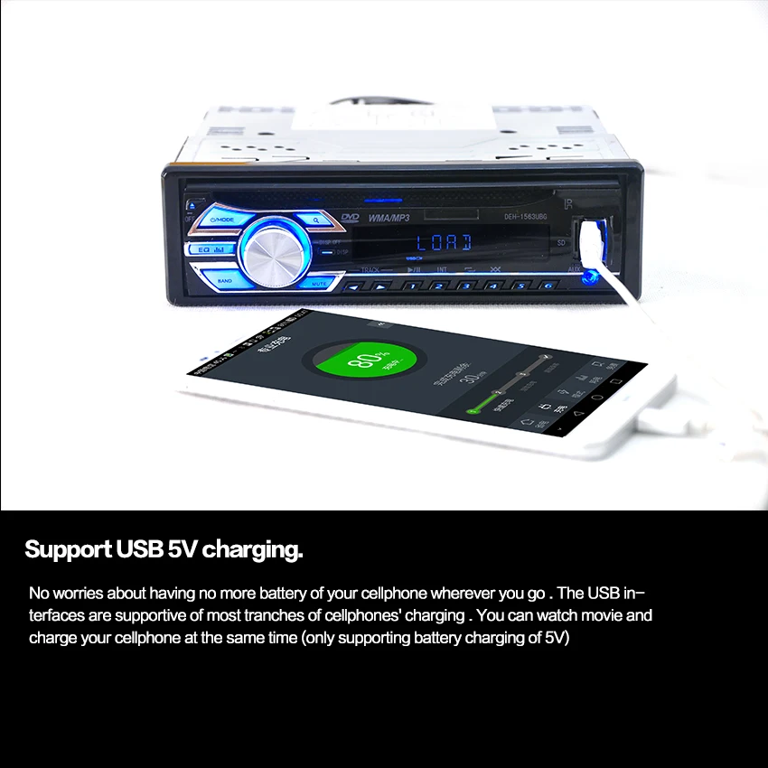 Автомагнитола Авто аудио стерео Поддержка FM радио MP3 аудио плеер SD MP3 AUX USB DVD VCD CD In-Dash для автомобиля аудио радио