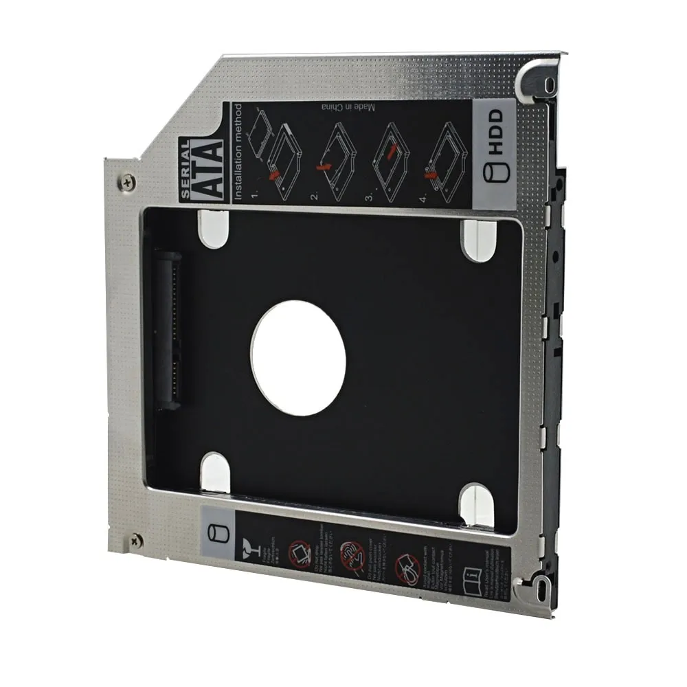 Для Macbook Pro Unibody 1" 15" 1" SuperDrive алюминиевый Универсальный SATA3.0 2nd HDD Caddy 9,5 мм SSD чехол Корпус для HDD Optibay