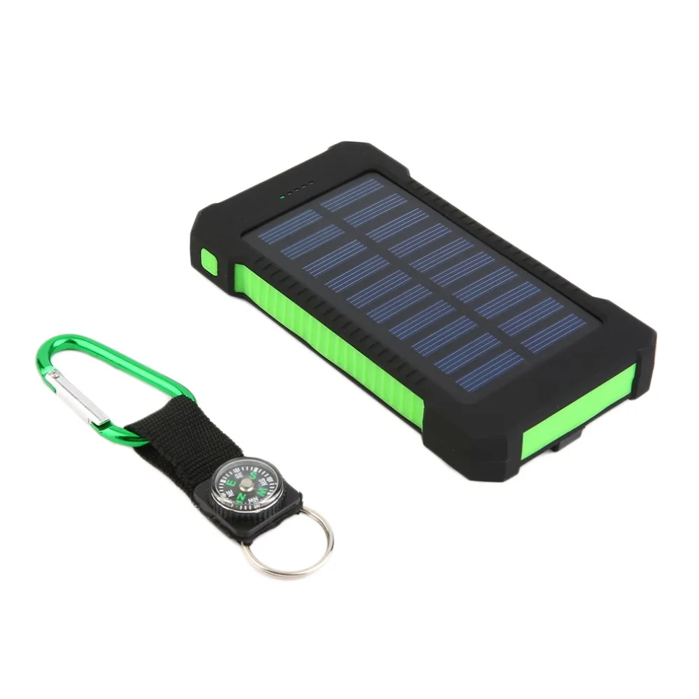 300000mAh двойной USB портативный Солнечный аккумулятор зарядное устройство внешний