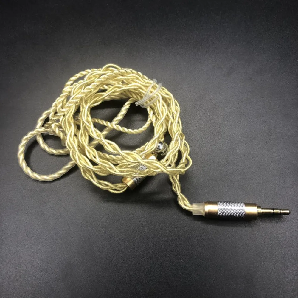 Кабель для наушников FENGRU DIY jdly Gold JC04P 5N OFC 4 Share 252 ядер Shure SE215 IE80 KZ ZST ZSN Pro ZS10