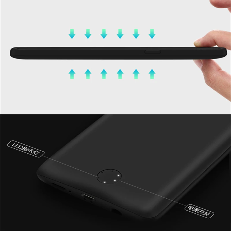 Чехол для аккумулятора 6500 мАч для samsung Galaxy S8 Plus, чехол для зарядного устройства, чехол для телефона, внешний аккумулятор для samsung S8 plus, чехол для аккумулятора