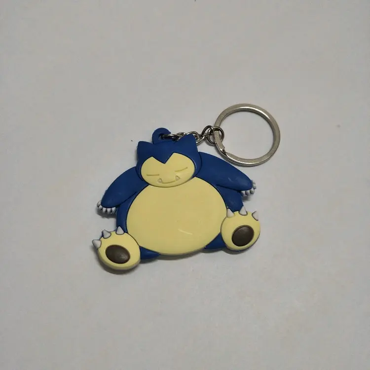 Мультфильм брелок с покемоном ПВХ брелок косплей Poochyena Snorlax Psyduck Bulbasaur Squirtle милые забавные новинки аксессуары Llavero