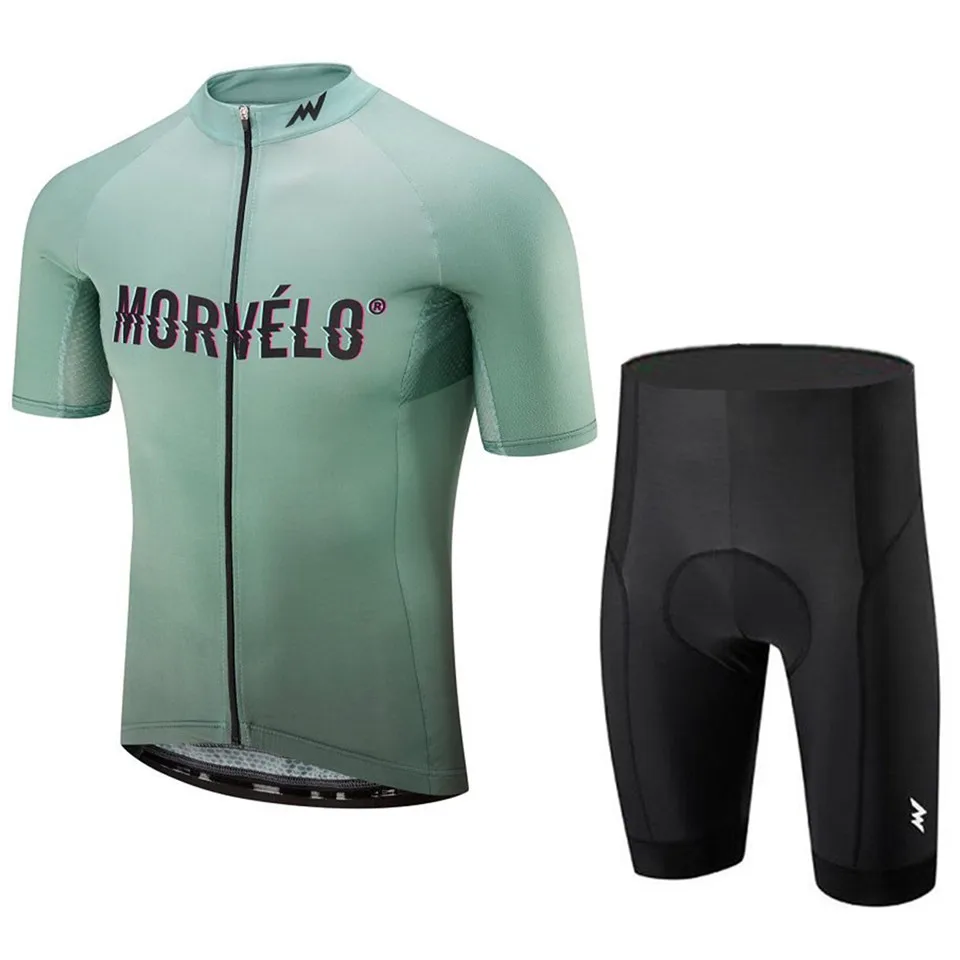 No.12 Командная одежда Morvelo для велоспорта, 3d-гелевые накладки, нагрудник, шорты для велоспорта, набор из Джерси, быстросохнущие Мужские дышащие шорты pro Maillot Culotte - Цвет: No.12