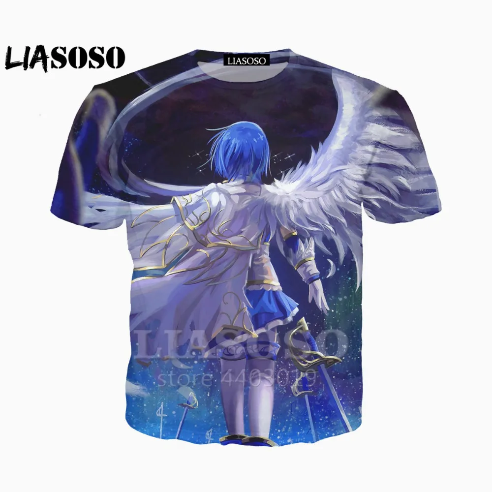 Liaseo 3D печать для женщин и мужчин аниме Puella Magi Madoka Magica Kawaii футболка Летняя женская