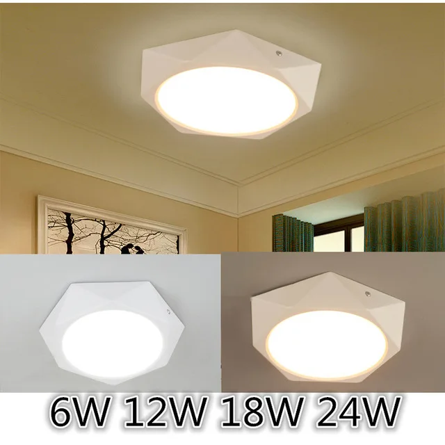 Поверхностного монтажа LED Алмазная панель потолочная лампа креативная