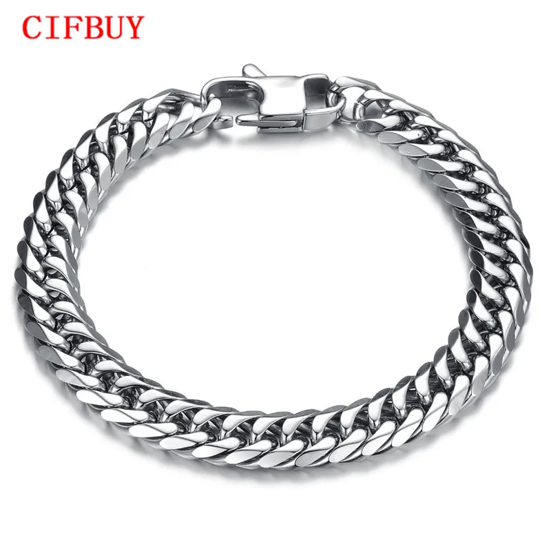 

Punk Style 316L Stainless Steel Mens Bracelet Classical Biker Bicycle Heavy Metal 14MM Link Chain Jewelry Bracelets For Men